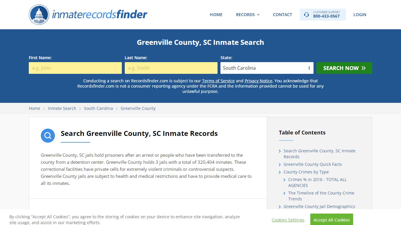 Greenville County, SC Inmate Lookup & Jail Records Online